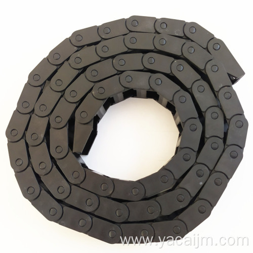 High-flexibility nylon bridge cable PA66 protective chain with openable cable drag chain